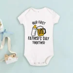 First Father’s Day Together Matching T-shirts - Image 2
