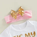 Baby Girl First Birthday Outfit (Hairband and skirt included) - Image 3