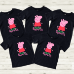 Peppa Pig – Birthday Party Return Gift T-Shirts (Mixed Sizes)