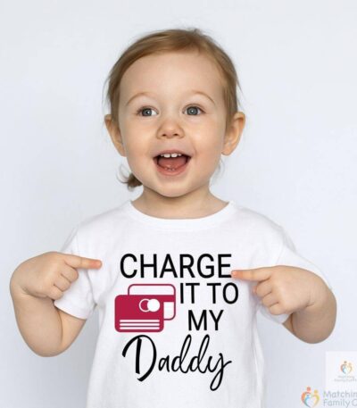 Charge It To My Daddy Funny Kids T-shirt