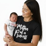 Mama & Baby Matching Outfit Set – Mama of a Princess & Princess Is Here