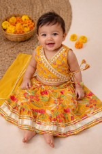 Baby Girl Haldi Lehenga Set