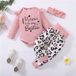 Mama's Bestie 3‑Piece Baby Outfit Set