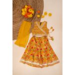 Baby Girl Haldi Lehenga Set - Image 2