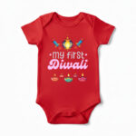My First Diwali Baby Romper