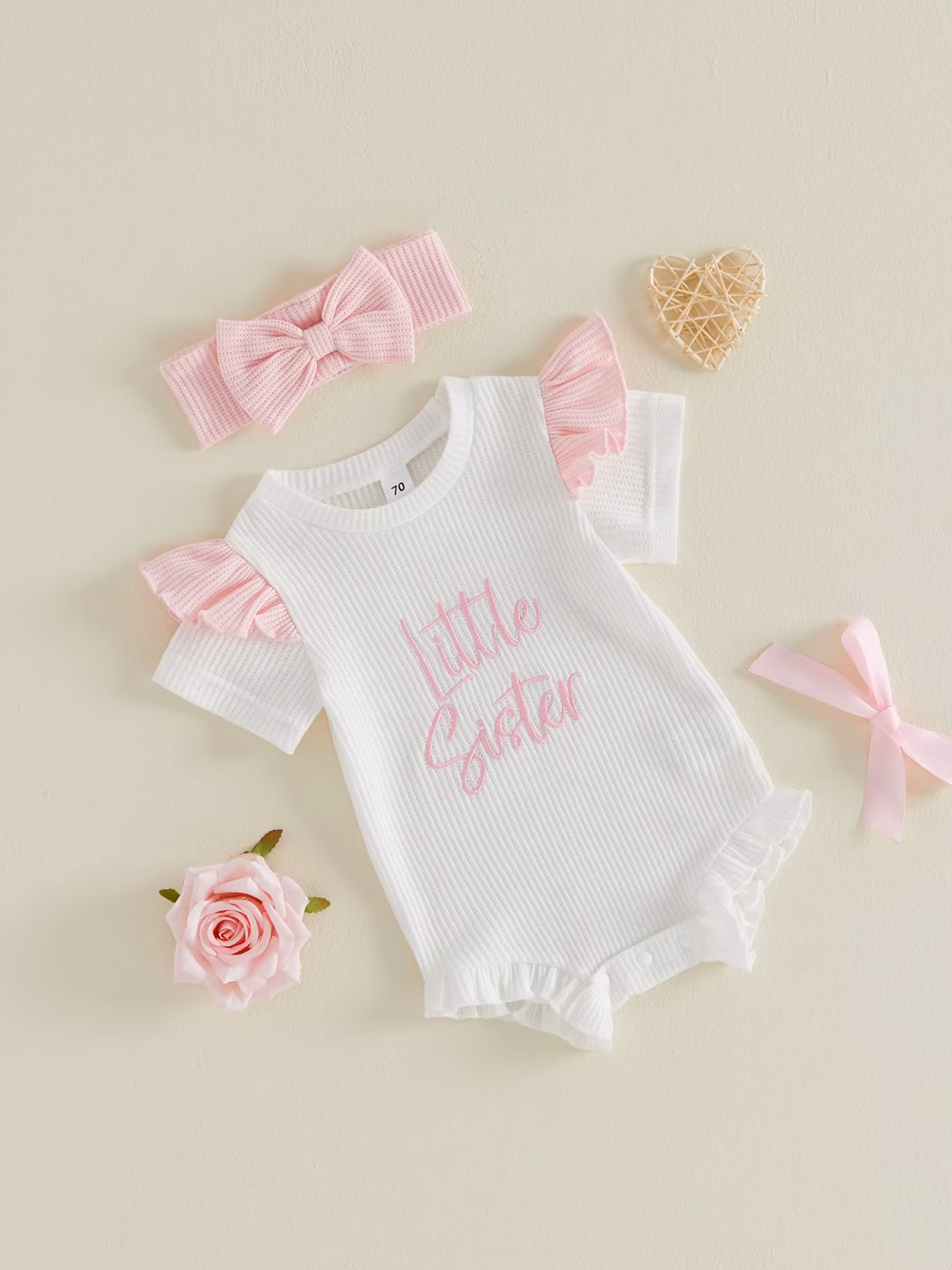 Little Sister Romper and  Head band - Image 2